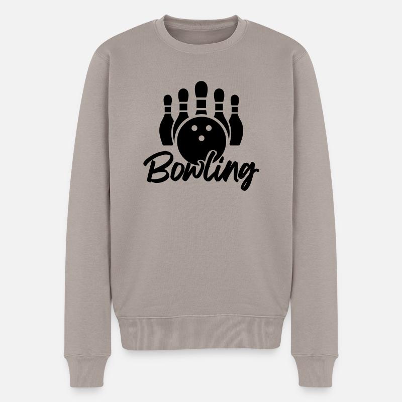 bowling - Pull Premium bio Homme - taupe