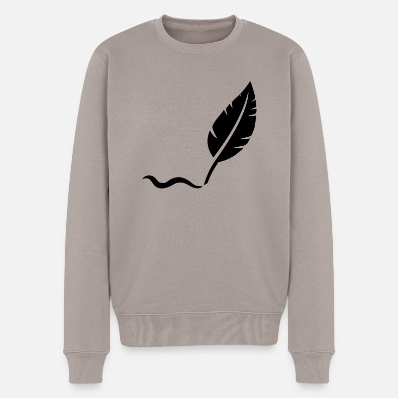 Plume - Pull Premium bio Homme - taupe