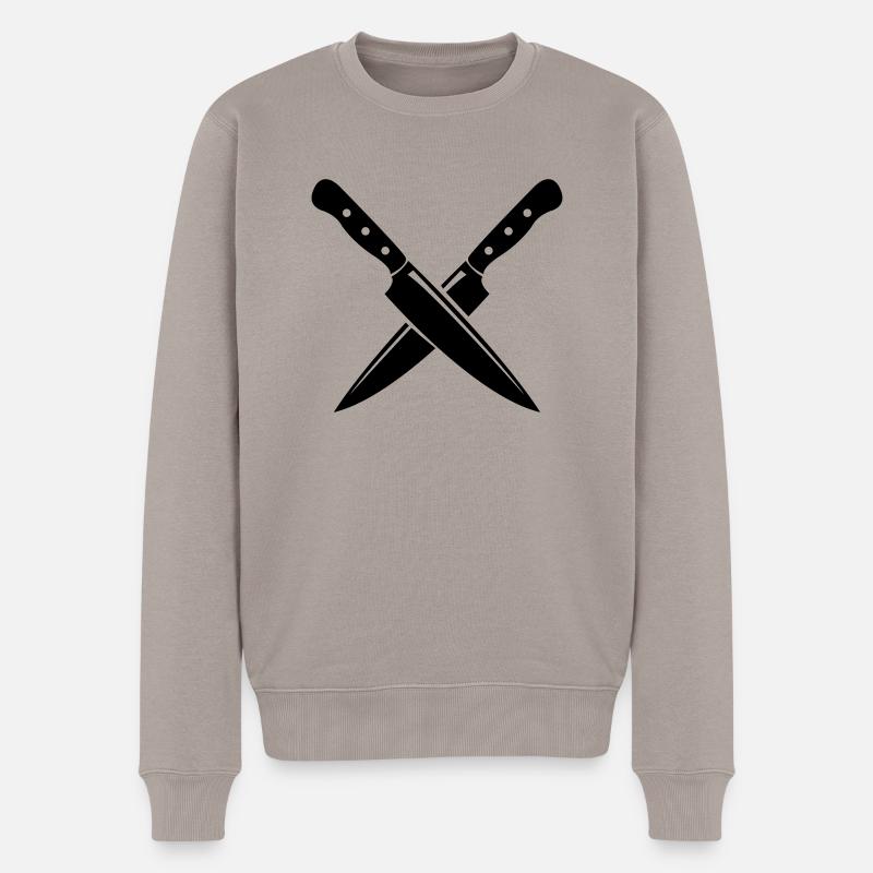 messer_01 - Pull Premium bio Homme - taupe