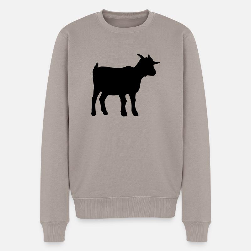 Chèvre - Pull Premium bio Homme - taupe