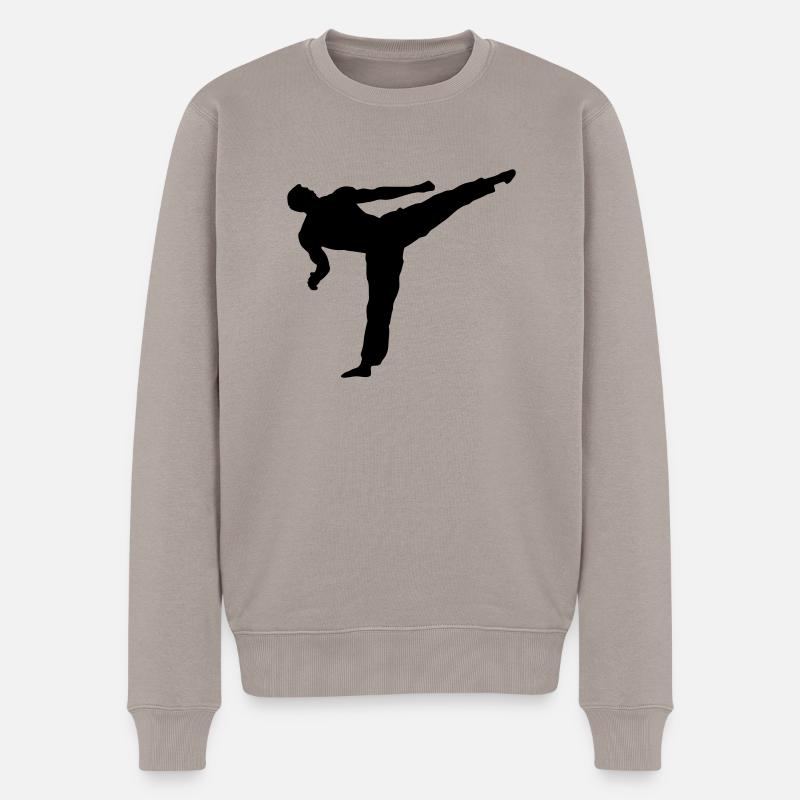 karate - Pull Premium bio Homme - taupe