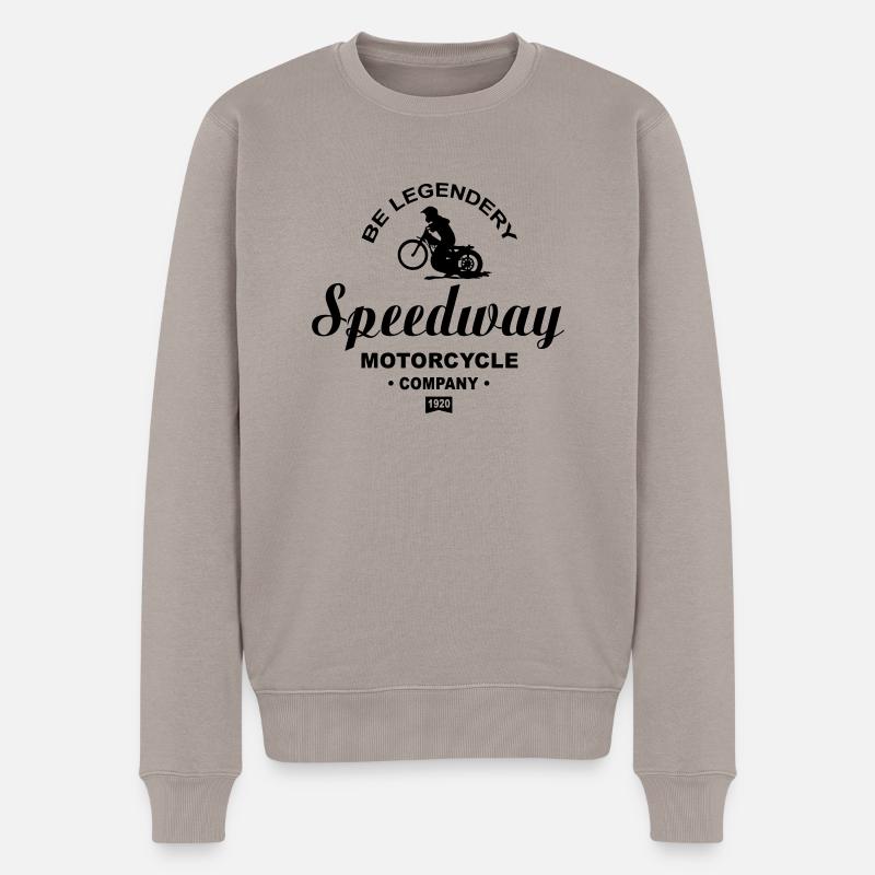 Speedway - Männer Premium Bio Pullover - Taupe