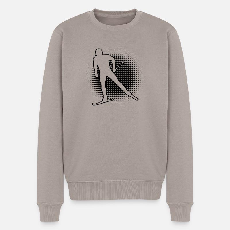 Langlauf Classic Langlauf Klassisch Damen Langlauf - Männer Premium Bio Pullover - Taupe