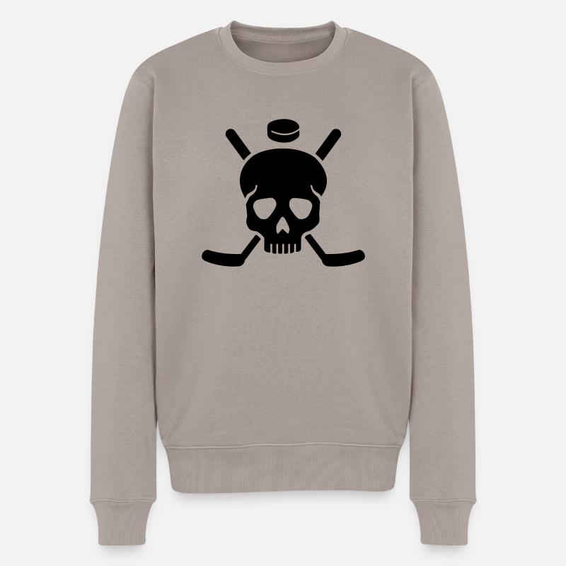 Eishockey - Männer Premium Bio Pullover - Taupe