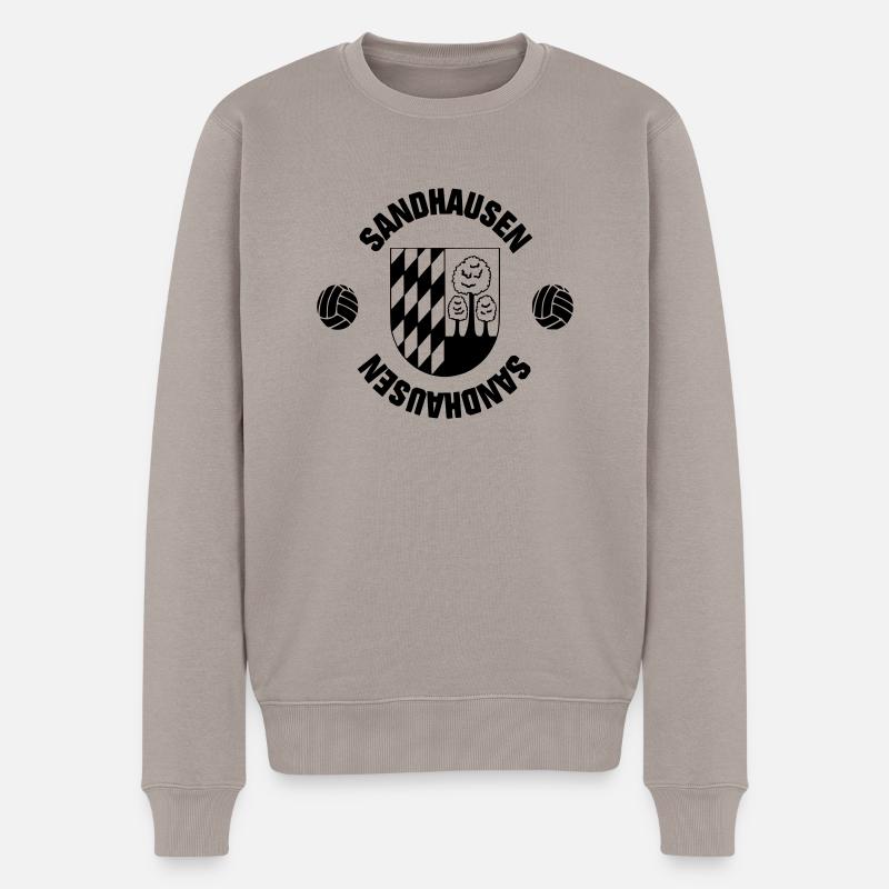 Sandhausen (ID: 001013) - Männer Premium Bio Pullover - Taupe