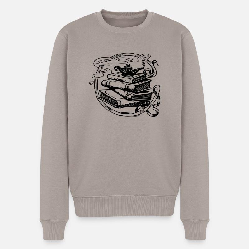 Wunderlampe - Männer Premium Bio Pullover - Taupe