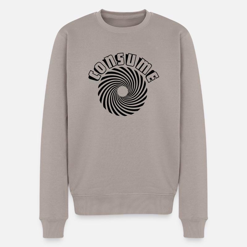 consume psychadélic - Pull Premium bio Homme - taupe