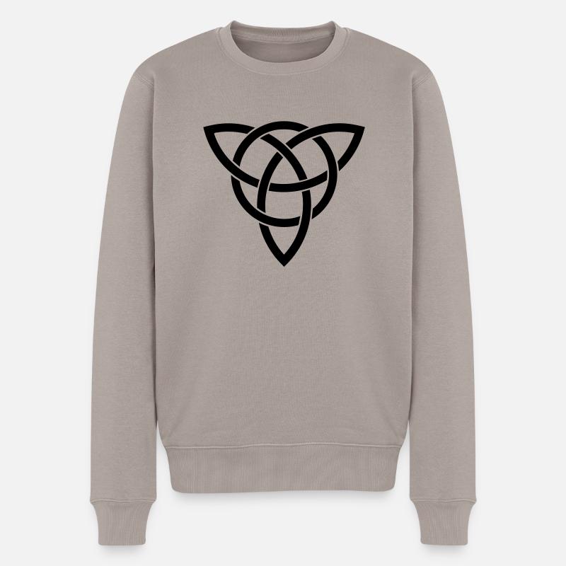 triquetra - Männer Premium Bio Pullover - Taupe