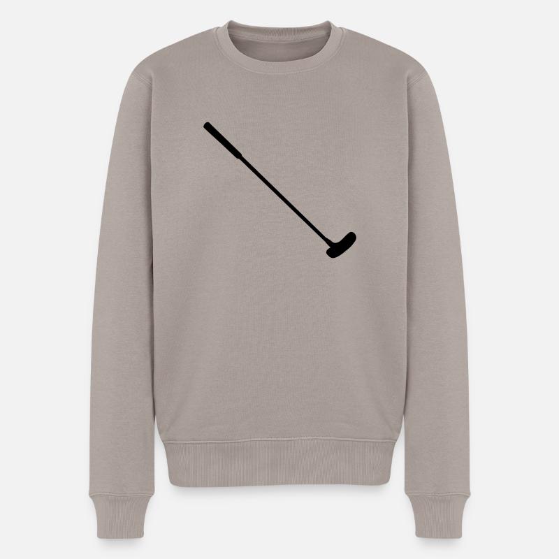 Minigolf - Männer Premium Bio Pullover - Taupe