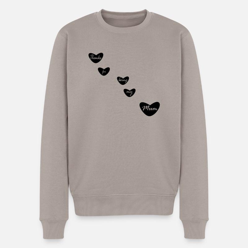 Thanks1 - Männer Premium Bio Pullover - Taupe