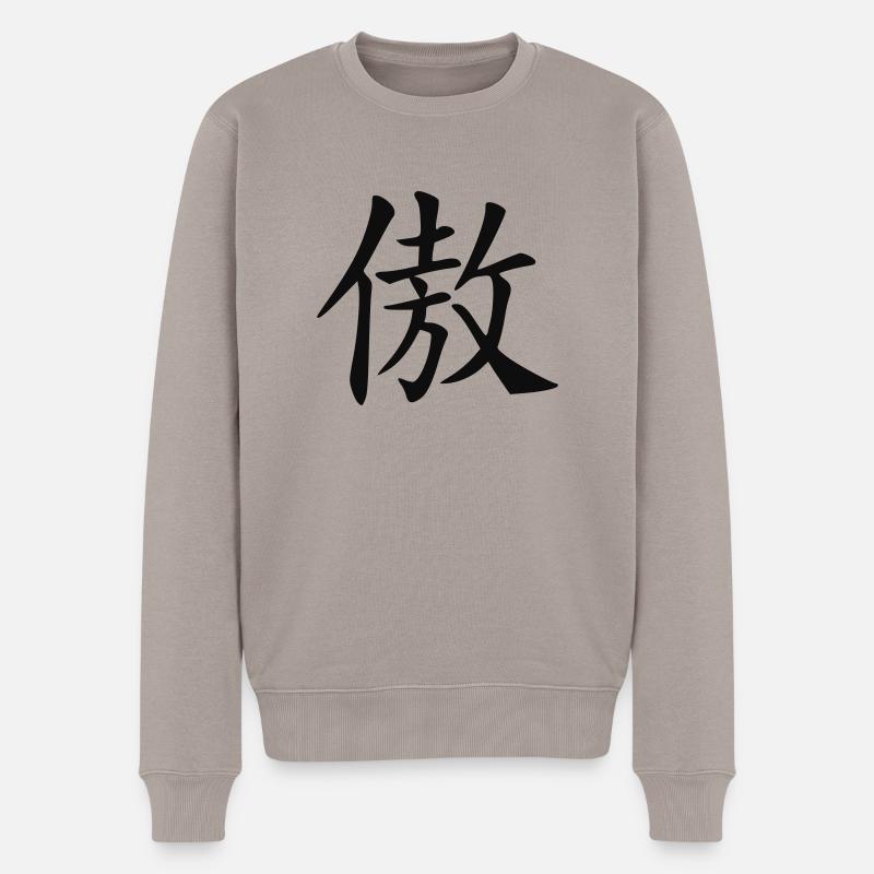 Stolz - Männer Premium Bio Pullover - Taupe