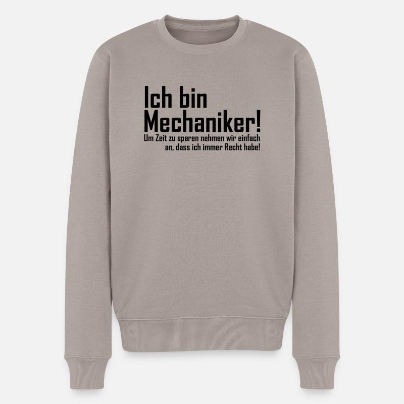 mechaniker - Männer Premium Bio Pullover - Taupe