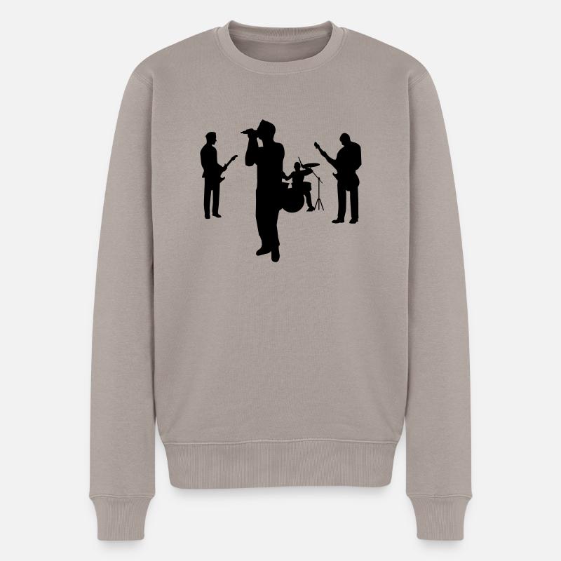 bande - Pull Premium bio Homme - taupe