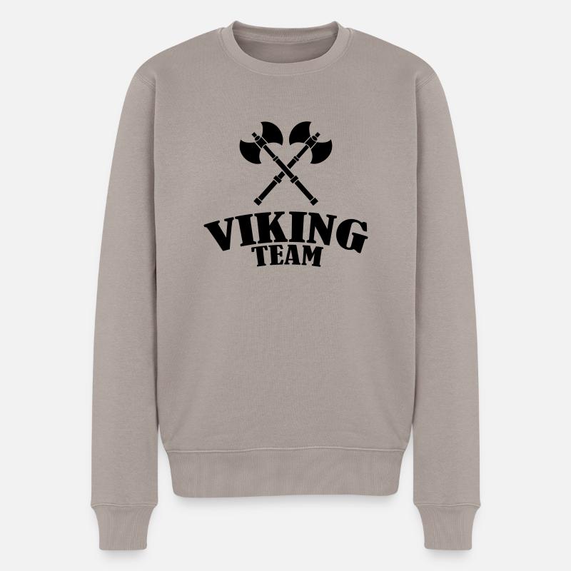 viking_team_1 - Pull Premium bio Homme - taupe