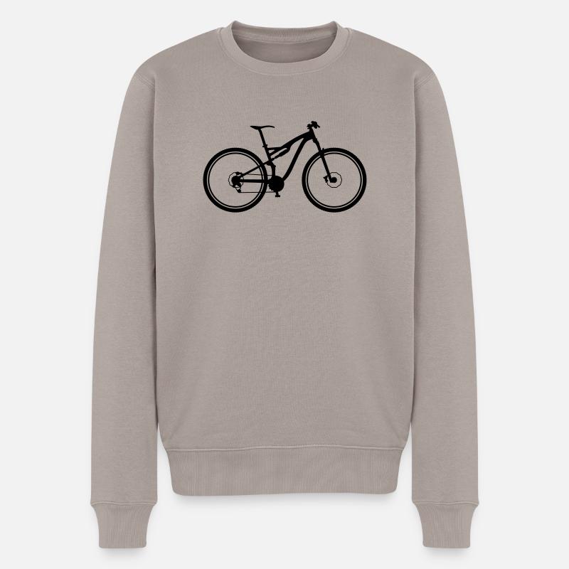 mountainbike - Männer Premium Bio Pullover - Taupe