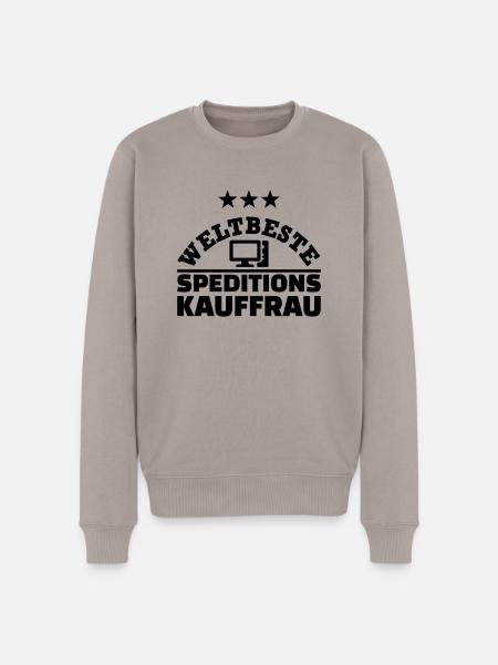 Speditionskauffrau - Männer Premium Bio Pullover - Taupe