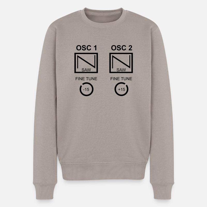 reese - Männer Premium Bio Pullover - Taupe