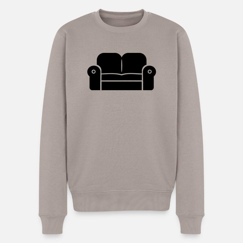 Sofa - divan - canapé - Pull Premium bio Homme - taupe