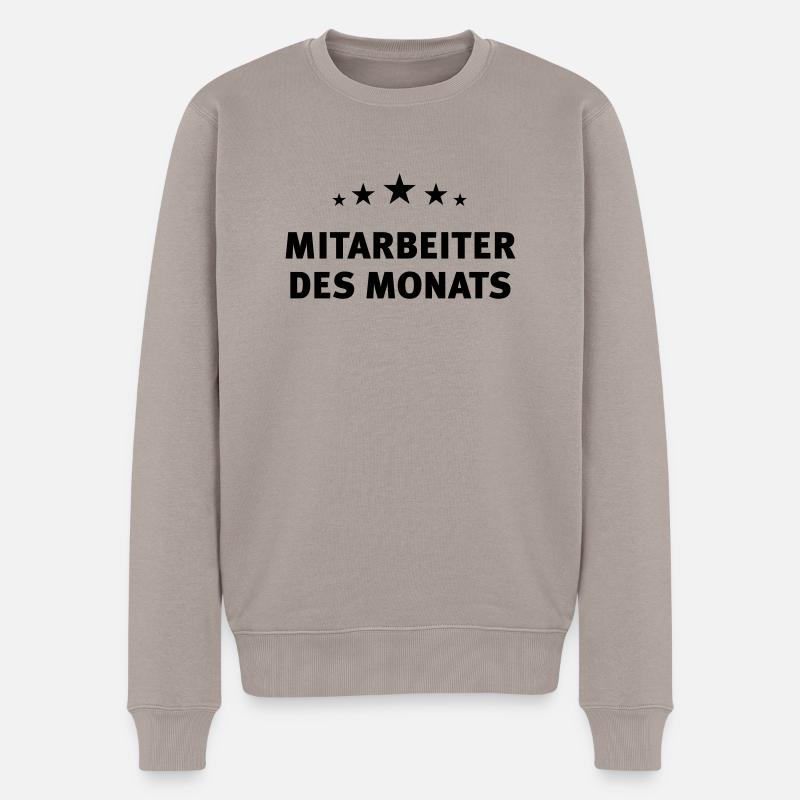 Mitarbeiter des Monats (dh) - Männer Premium Bio Pullover - Taupe