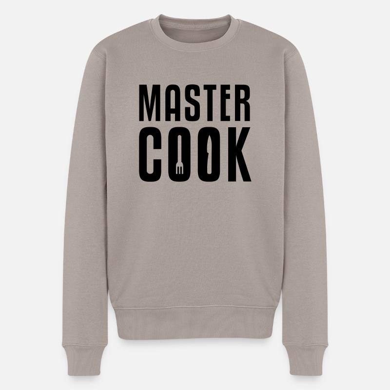 Meister Koch - Männer Premium Bio Pullover - Taupe