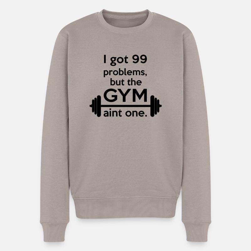 Gym - Pull Premium bio Homme - taupe