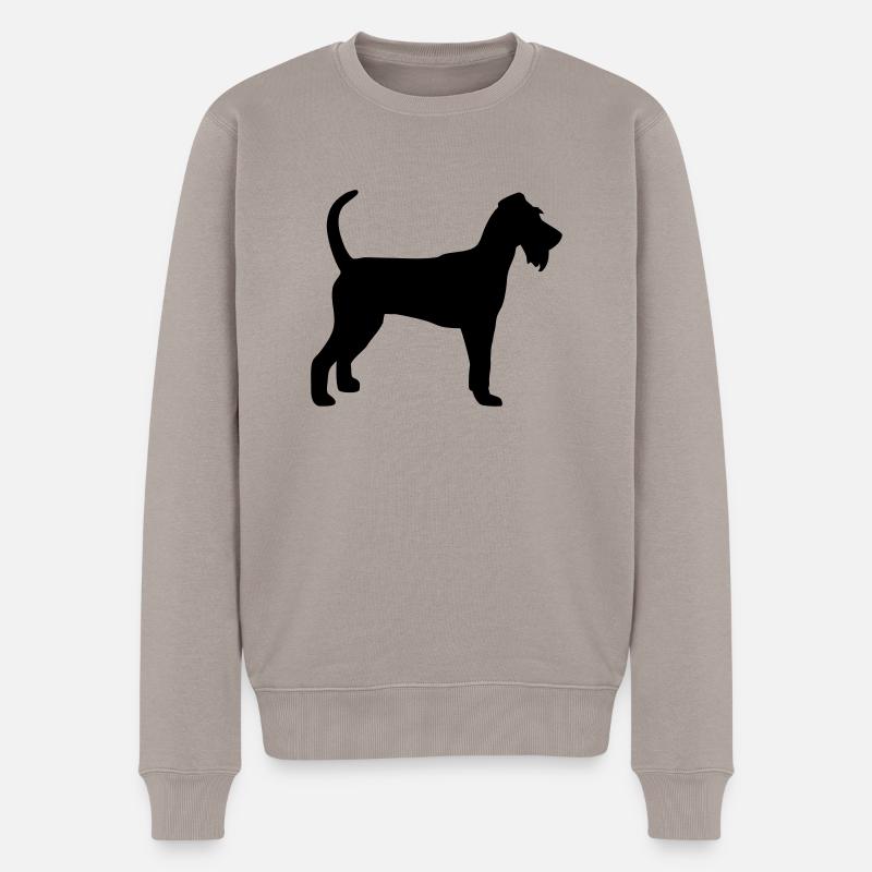 Irish Terrier - Pull Premium bio Homme - taupe