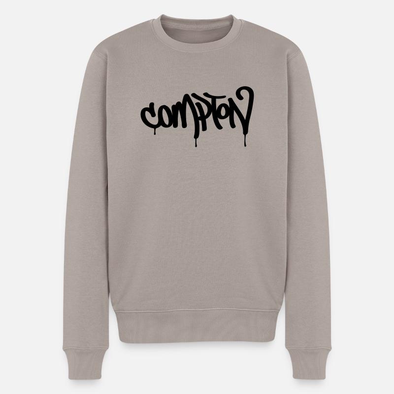 COMPTON - Männer Premium Bio Pullover - Taupe