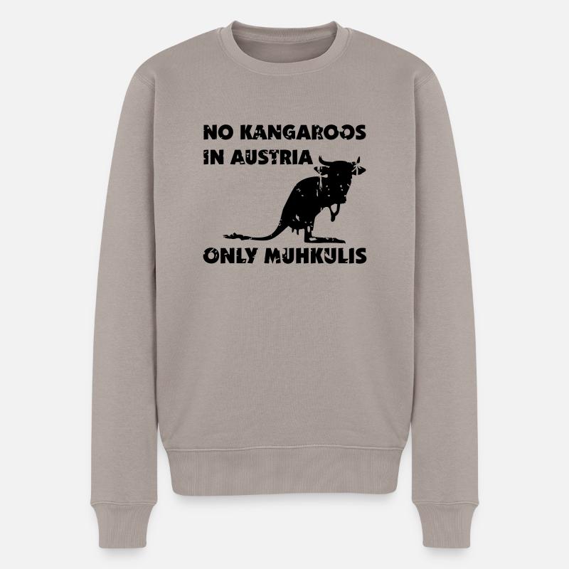 Kangaroo - Pull Premium bio Homme - taupe