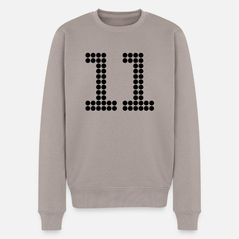 11 - Pull Premium bio Homme - taupe