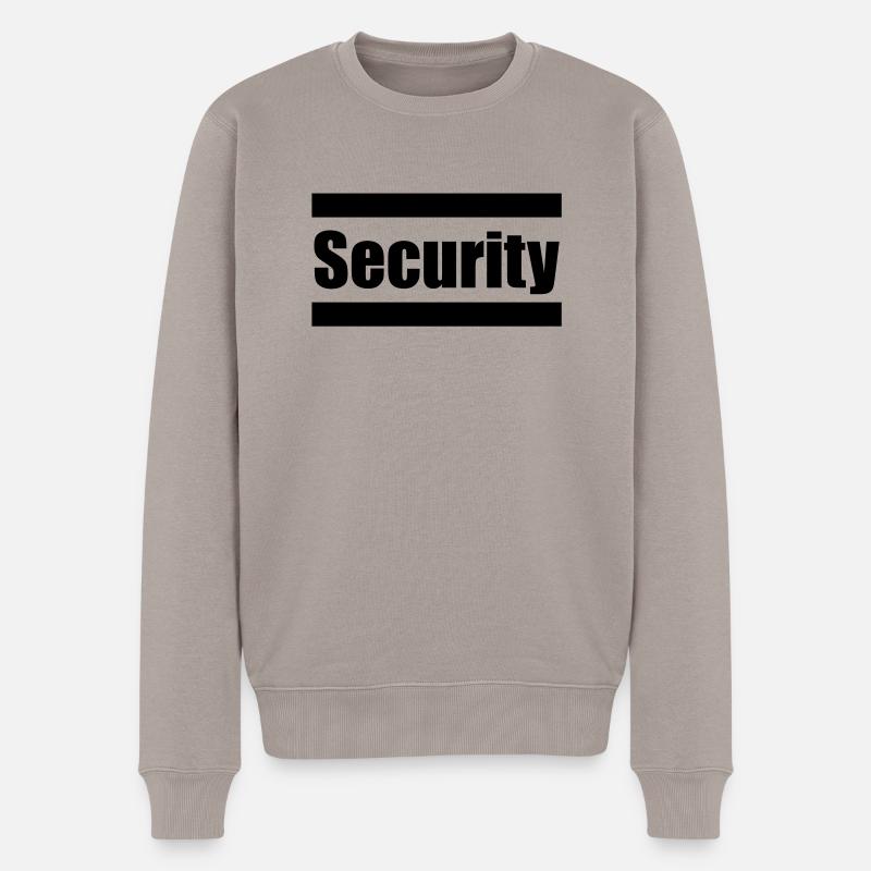 Security - Männer Premium Bio Pullover - Taupe
