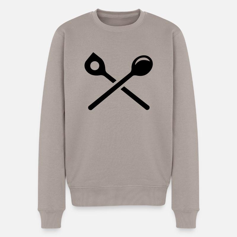 Cuisinier - Pull Premium bio Homme - taupe