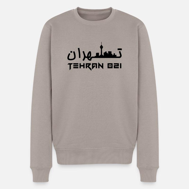 Tehran 021 - Männer Premium Bio Pullover - Taupe