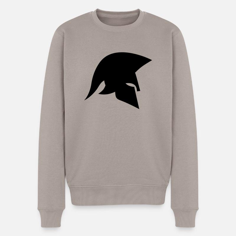 sparta - Männer Premium Bio Pullover - Taupe