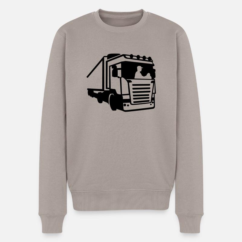 Trucker - Pull Premium bio Homme - taupe