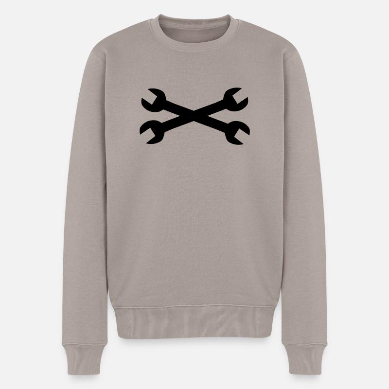 Clé - Outil - Pull Premium bio Homme - taupe