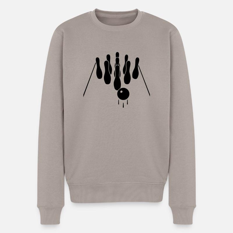 Jeu de quilles - Pull Premium bio Homme - taupe