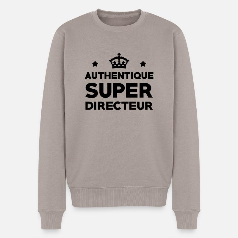 Chef / Directrice / Directeur / Manager / Patron - Pull Premium bio Homme - taupe