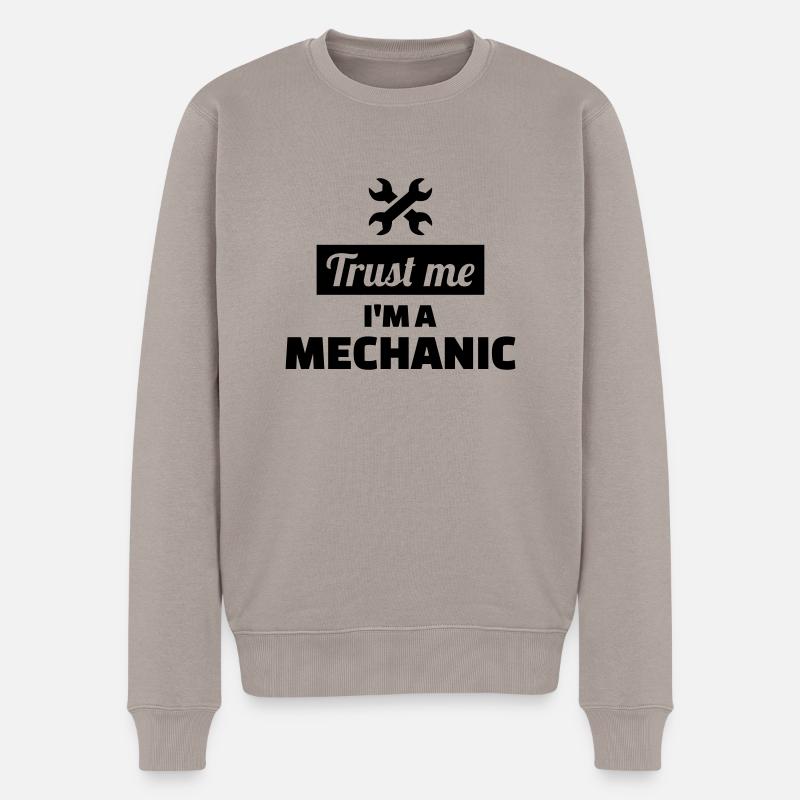 Mécanicien - Pull Premium bio Homme - taupe