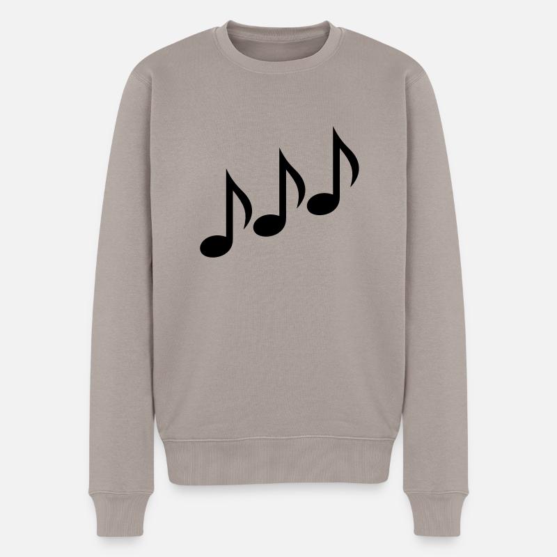 Noten - Männer Premium Bio Pullover - Taupe