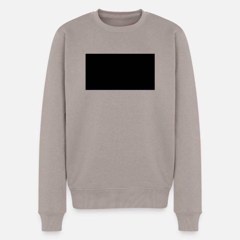 Rechteck - Männer Premium Bio Pullover - Taupe