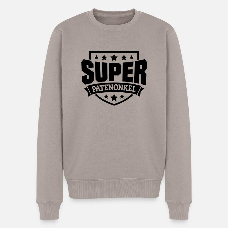 Super Patenonkel - Männer Premium Bio Pullover - Taupe
