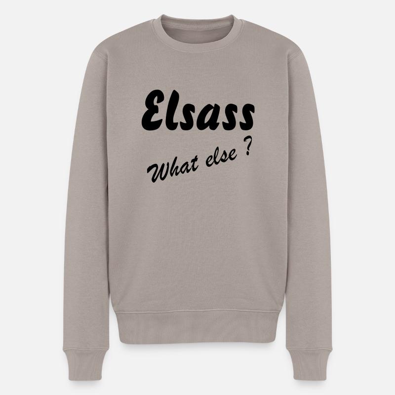 Elsass What Else - Pull Premium bio Homme - taupe