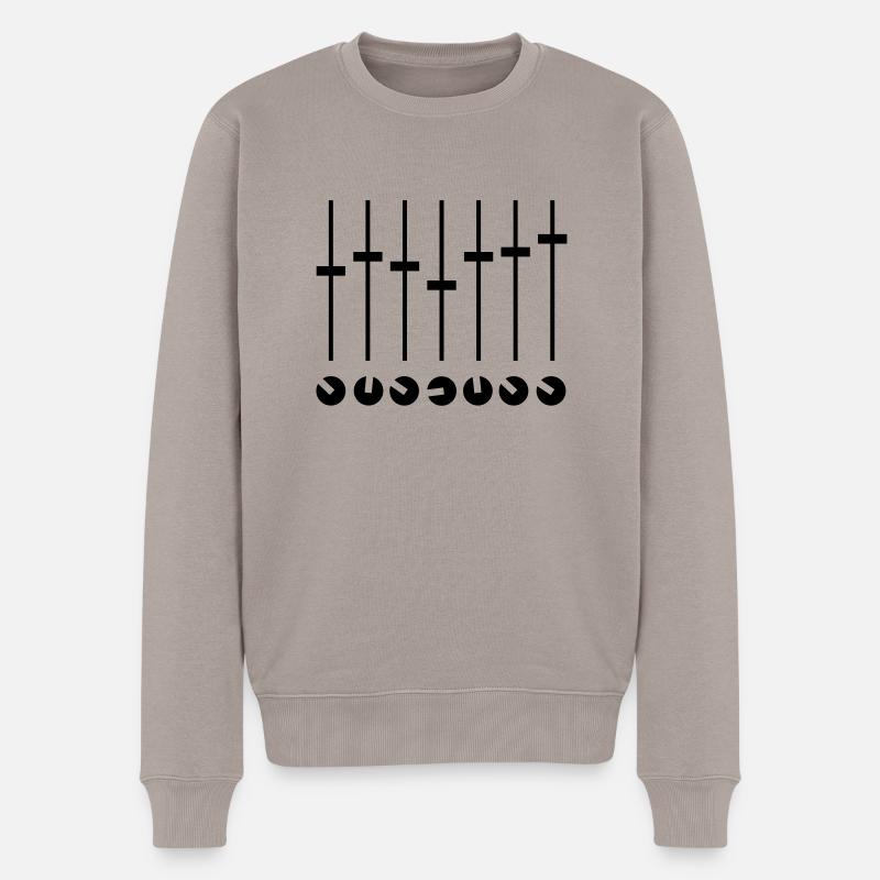 mixing_f1 - Männer Premium Bio Pullover - Taupe