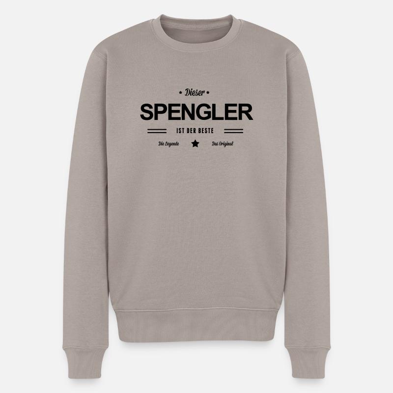 Bester Spengler - Männer Premium Bio Pullover - Taupe