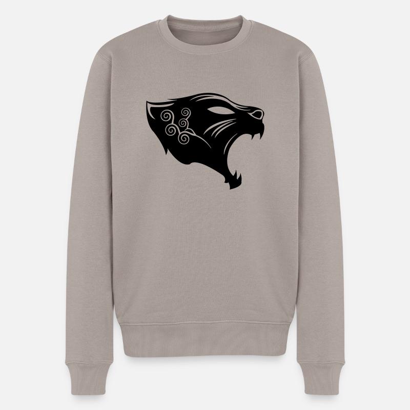 1 - Männer Premium Bio Pullover - Taupe