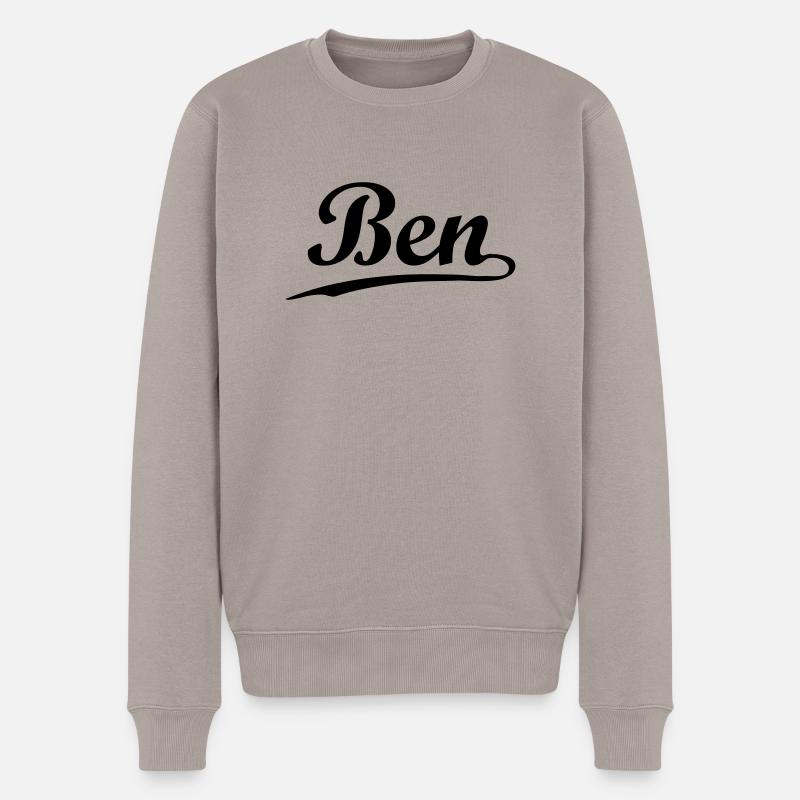 ben - Pull Premium bio Homme - taupe