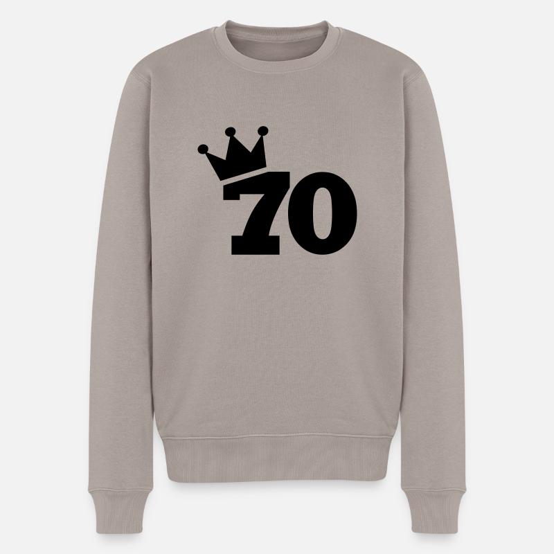 70 - Pull Premium bio Homme - taupe