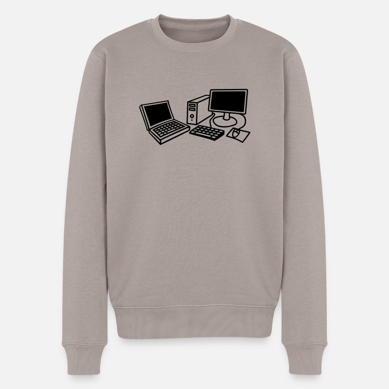 computers_1c - Pull Premium bio Homme - taupe