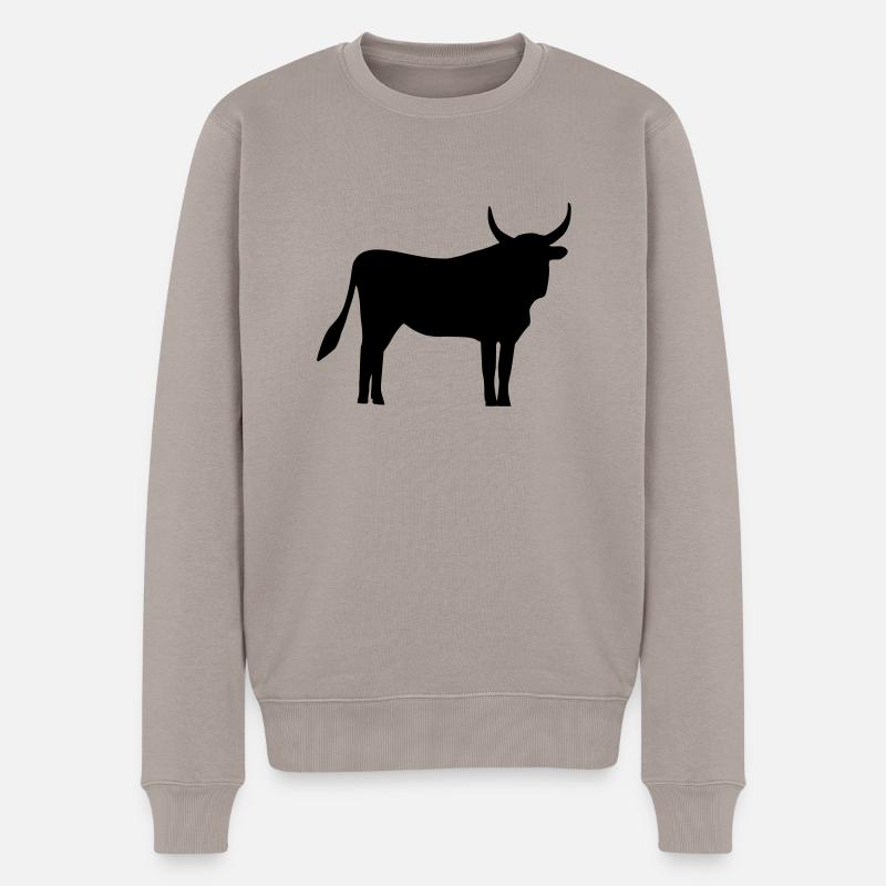 Taureau - Pull Premium bio Homme - taupe