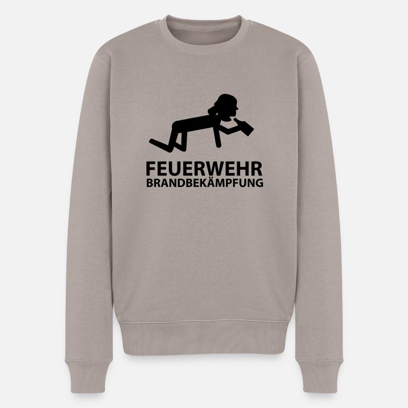 feuerwehr_brandbekaempfung - Pull Premium bio Homme - taupe
